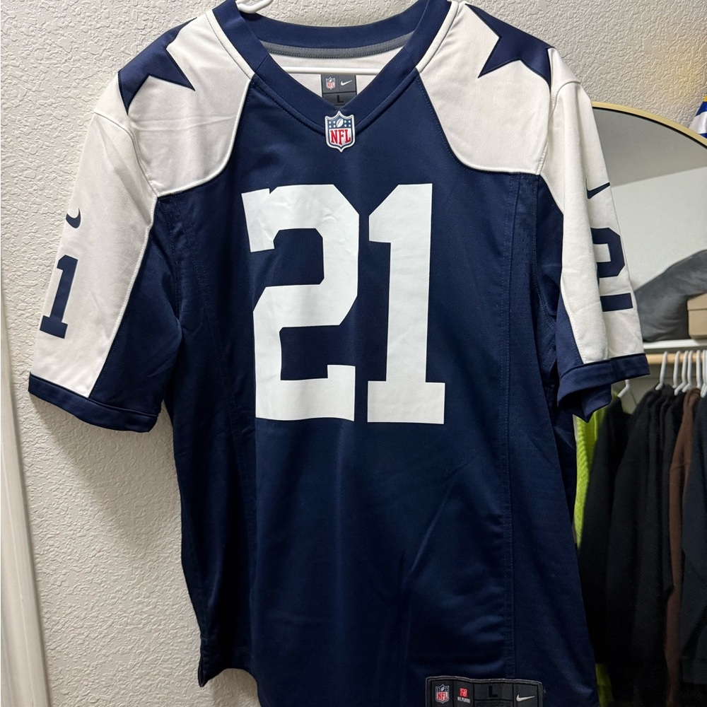 Nike Blue and White On-Field Jersey
